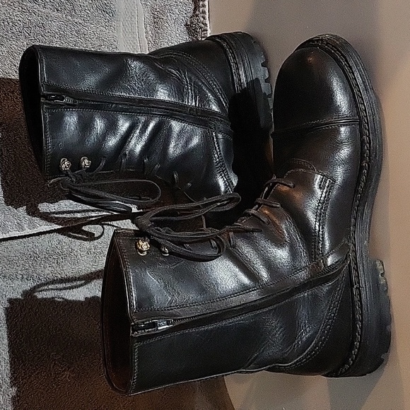 Mens Versace zip up combat boots. Made in Italy 🇮🇹 - Picture 4 of 4